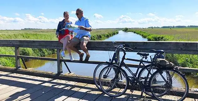 Radreise von Küste zu Küste: Rastplatz an der Nordsee