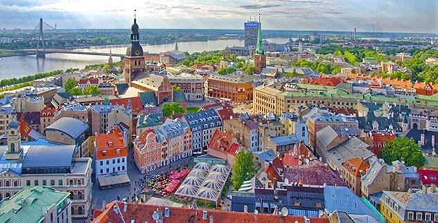 Riga von oben