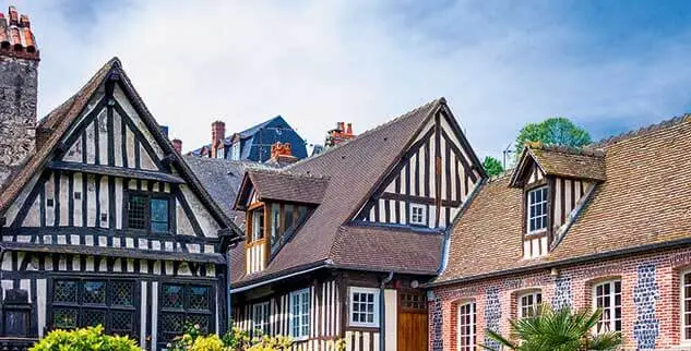 Häuser in der Normandie