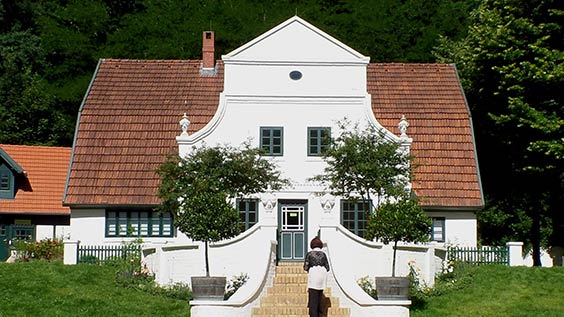 Worpswede Barkenhoff, Heinrich-Vogeler-Museum, das restaurierte historische Ensemble