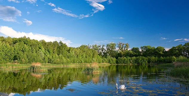 Auf der Radreise durch den Naturpark Ostpreußen Masuren