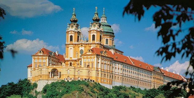 Die Abtei Melk, Benediktinerkloster in Niederösterreich, Österreich
