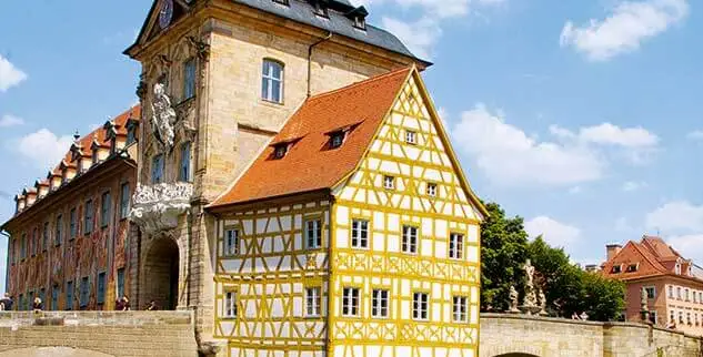 Mühlenhaus Bamberg, fotografiert während einer individuellen Landpartie Radreise