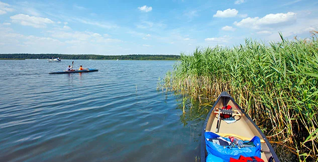 Pause am Stechlinsee während einer Radreise mit der Landpartie