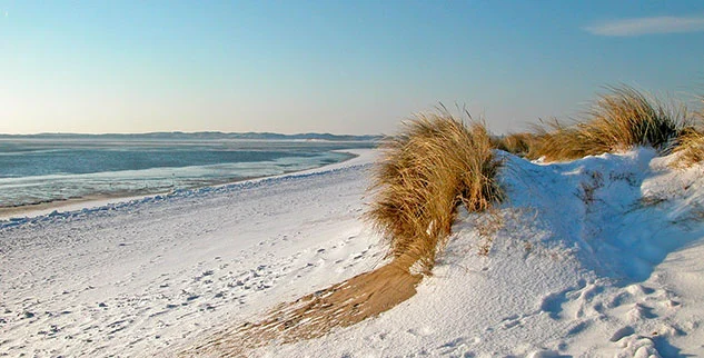Strand an der Nordseeküste während der Wanderung