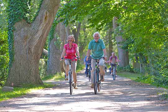 Übersicht der geführte E-Bike und Radreisen der Landpartie